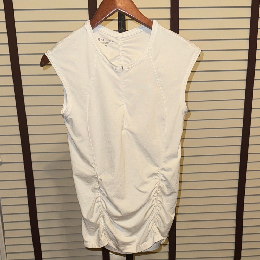 Athleta White Sleeveless Top